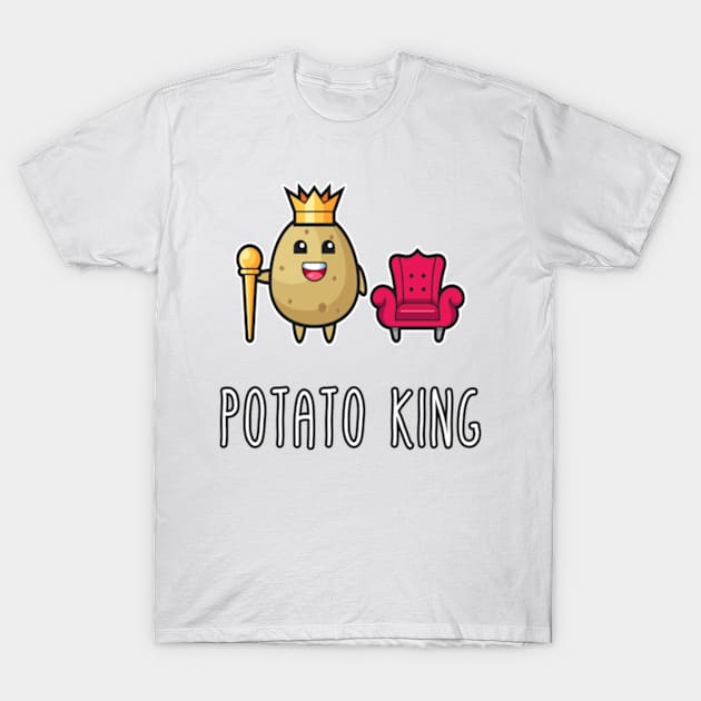 Funny Potato King Gift for Husband, Boyfriend, Son, Bestfriend T-Shirt by Goods-by-Jojo